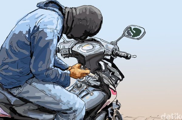 Polisi Bekuk Pencuri Motor di Bogor, Airsoft Gun hingga Tiga Kunci T Disita