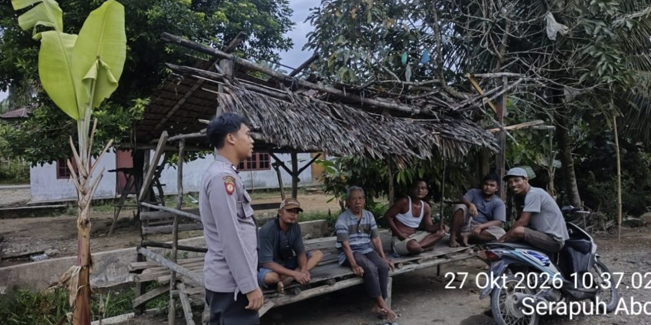 Polsek Padang Tualang Ajak Warga Hidupkan Kembali Satkamling untuk Cegah Kejahatan